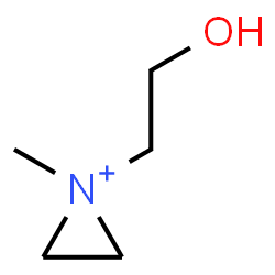 ChemSpider 2D Image | 1-(2-Hydroxyethyl)-1-methylaziridinium | C5H12NO