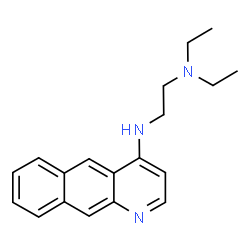 ChemSpider 2D Image | N'-(Benzo[g]quinolin-4-yl)-N,N-diethyl-1,2-ethanediamine | C19H23N3
