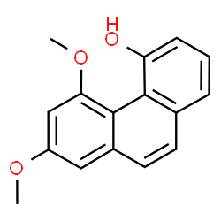 ChemSpider 2D Image | 5,7-Dimethoxy-4-phenanthrenol | C16H14O3