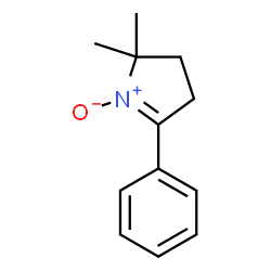 ChemSpider 2D Image | 2,2-Dimethyl-5-phenyl-3,4-dihydro-2H-pyrrole 1-oxide | C12H15NO