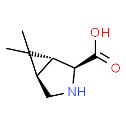 ChemSpider 2D Image | (1R,2S,5R)-6,6-Dimethyl-3-azabicyclo[3.1.0]hexane-2-carboxylic acid | C8H13NO2