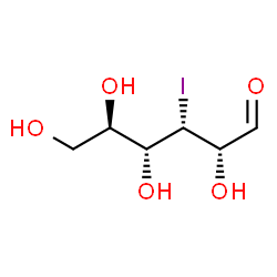 ChemSpider 2D Image | 3-Deoxy-3-iodo-D-glucose | C6H11IO5