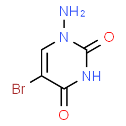 ChemSpider 2D Image | 1-amino-5-bromouracil | C4H4BrN3O2