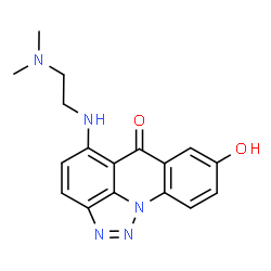 ChemSpider 2D Image | 5-{[2-(Dimethylamino)ethyl]amino}-8-hydroxy-6H-[1,2,3]triazolo[4,5,1-de]acridin-6-one | C17H17N5O2