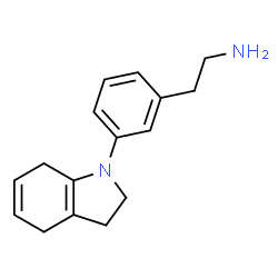 ChemSpider 2D Image | 2-[3-(2,3,4,7-Tetrahydro-1H-indol-1-yl)phenyl]ethanamine | C16H20N2