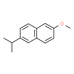 ChemSpider 2D Image | 2-Isopropyl-6-methoxynaphthalene | C14H16O