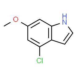 ChemSpider 2D Image | 4-chloro-6-methoxyindole | C9H8ClNO