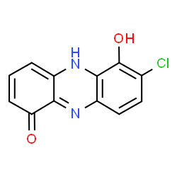 ChemSpider 2D Image | 7-Chloro-6-hydroxy-1(5H)-phenazinone | C12H7ClN2O2
