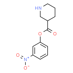 ChemSpider 2D Image | 3-Nitrophenyl 3-piperidinecarboxylate | C12H14N2O4