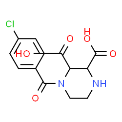 ChemSpider 2D Image | 1-(4-Chlorobenzoyl)-2,3-piperazinedicarboxylic acid | C13H13ClN2O5