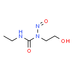 ChemSpider 2D Image | 1-nitroso-1-(2-hydroxyethyl)-3-ethylurea | C5H11N3O3