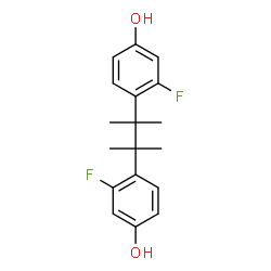 ChemSpider 2D Image | 4,4'-(2,3-Dimethyl-2,3-butanediyl)bis(3-fluorophenol) | C18H20F2O2