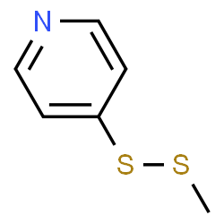 ChemSpider 2D Image | 4-(Methyldithio)pyridine | C6H7NS2