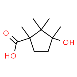 ChemSpider 2D Image | 3-Hydroxy-1,2,2,3-tetramethylcyclopentanecarboxylic acid | C10H18O3