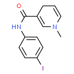 ChemSpider 2D Image | N-(4-Iodophenyl)-1-methyl-1,4-dihydro-3-pyridinecarboxamide | C13H13IN2O