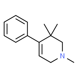 ChemSpider 2D Image | 1,3,3-Trimethyl-4-phenyl-1,2,3,6-tetrahydropyridine | C14H19N
