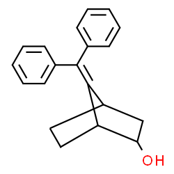 ChemSpider 2D Image | 7-(Diphenylmethylene)bicyclo[2.2.1]heptan-2-ol | C20H20O