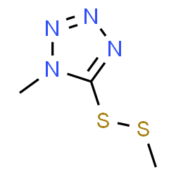 ChemSpider 2D Image | Methyl 1-methyltetrazol-5-yl disulfide | C3H6N4S2