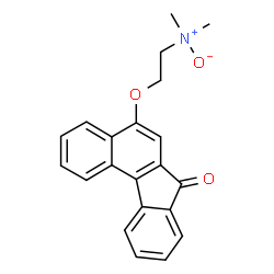 ChemSpider 2D Image | 5-[2-(Dimethylnitroryl)ethoxy]-7H-benzo[c]fluoren-7-one | C21H19NO3