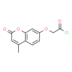 ChemSpider 2D Image | [(4-Methyl-2-oxo-2H-chromen-7-yl)oxy]acetyl chloride | C12H9ClO4
