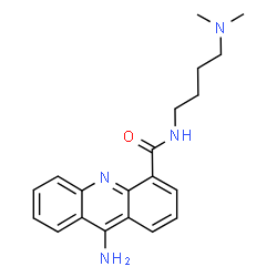 ChemSpider 2D Image | 9-AMINO-(N-(2-DIMETHYLAMINO)BUTYL)ACRIDINE-4-CARBOXAMIDE | C20H24N4O