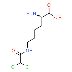 ChemSpider 2D Image | N~6~-(Dichloroacetyl)-L-lysine | C8H14Cl2N2O3