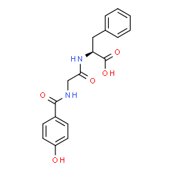 ChemSpider 2D Image | N-(4-Hydroxybenzoyl)glycyl-L-phenylalanine | C18H18N2O5