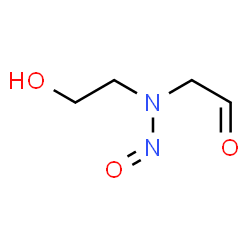ChemSpider 2D Image | [(2-Hydroxyethyl)(nitroso)amino]acetaldehyde | C4H8N2O3