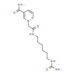 ChemSpider 2D Image | 3-Carbamoyl-1-(2-{[6-(carbamoylamino)hexyl]amino}-2-oxoethyl)pyridinium | C15H24N5O3