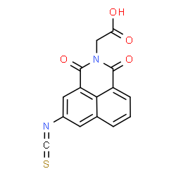 ChemSpider 2D Image | (5-Isothiocyanato-1,3-dioxo-1H-benzo[de]isoquinolin-2(3H)-yl)acetic acid | C15H8N2O4S