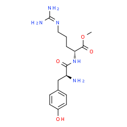 ChemSpider 2D Image | Methyl L-tyrosyl-N~5~-(diaminomethylene)-D-ornithinate | C16H25N5O4