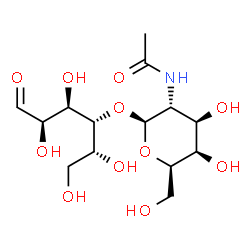 ChemSpider 2D Image | 4-O-(2-Acetamido-2-deoxy-beta-D-galactopyranosyl)-D-glucose | C14H25NO11