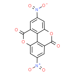ChemSpider 2D Image | 2,7-Dinitrochromeno[5,4,3-cde]chromene-5,10-dione | C14H4N2O8