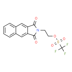 ChemSpider 2D Image | 2-(1,3-Dihydro-1,3-dioxo-2H-benz(f)isoindol-2-yl)ethyl trifluoromethanesulfonate | C15H10F3NO5S
