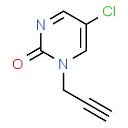 ChemSpider 2D Image | 5-Chloro-1-(2-propyn-1-yl)-2(1H)-pyrimidinone | C7H5ClN2O