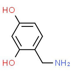 ChemSpider 2D Image | 4-(Aminomethyl)-1,3-benzenediol | C7H9NO2
