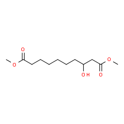 ChemSpider 2D Image | Dimethyl 3-hydroxydecanedioate | C12H22O5