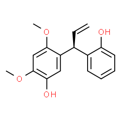 ChemSpider 2D Image | 5-[(1S)-1-(2-Hydroxyphenyl)-2-propen-1-yl]-2,4-dimethoxyphenol | C17H18O4