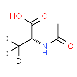ChemSpider 2D Image | N-Acetyl-D-(3,3,3-~2~H_3_)alanine | C5H6D3NO3