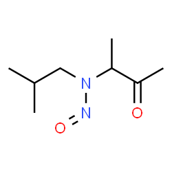 ChemSpider 2D Image | 3-[Isobutyl(nitroso)amino]-2-butanone | C8H16N2O2