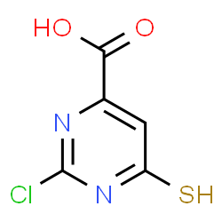 ChemSpider 2D Image | 2-Chloro-6-sulfanyl-4-pyrimidinecarboxylic acid | C5H3ClN2O2S