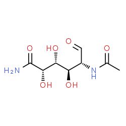 ChemSpider 2D Image | (2S,3R,4R,5R)-5-Acetamido-2,3,4-trihydroxy-6-oxohexanamide | C8H14N2O6