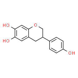 ChemSpider 2D Image | 3-(4-Hydroxyphenyl)-6,7-chromanediol | C15H14O4