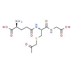 ChemSpider 2D Image | L-gamma-Glutamyl-S-(2-oxopropyl)-L-cysteinylglycine | C13H21N3O7S