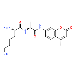 ChemSpider 2D Image | L-Lysyl-N-(4-methyl-2-oxo-2H-chromen-7-yl)-L-alaninamide | C19H26N4O4