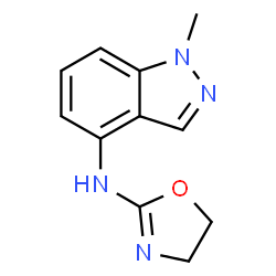 ChemSpider 2D Image | N-(4,5-Dihydro-1,3-oxazol-2-yl)-1-methyl-1H-indazol-4-amine | C11H12N4O