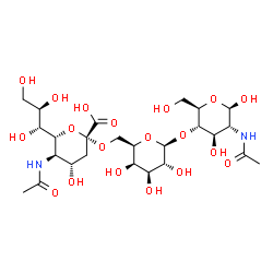 ChemSpider 2D Image | (N-acetylneuraminosyl(alpha2-6)lactosamine) | C25H42N2O19