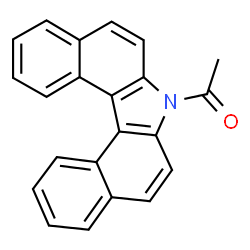 ChemSpider 2D Image | 1-(7H-Dibenzo[c,g]carbazol-7-yl)ethanone | C22H15NO