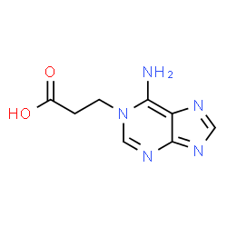 ChemSpider 2D Image | 3-(6-Amino-1H-purin-1-yl)propanoic acid | C8H9N5O2
