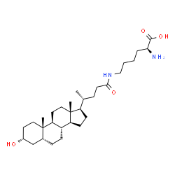 ChemSpider 2D Image | N~6~-[(3alpha,5beta)-3-Hydroxy-24-oxocholan-24-yl]-L-lysine | C30H52N2O4